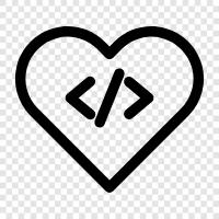 programming love, programming for love, love programming language, love programming language for icon svg