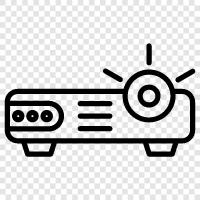 projector lamp, digital projector, home theater projector, DLP projector icon svg