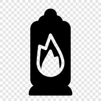 Propan, Butan, Acetylen, Feuergas symbol