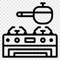 propane stove, natural gas stove, kitchen stove, range icon svg