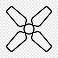 propellers, rotors, rotating, aircraft icon svg