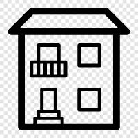 Properties, Houses, Rentals, Commercial Properties icon svg