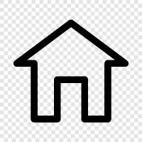 Immobilien, Vermietung, Haus zu verkaufen, Haus symbol