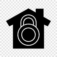 property lock, lock on property, security lock, lock property icon svg