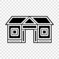 Immobilien, Haus, Renovierung, Dekoration symbol