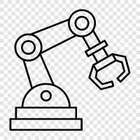 prosthetic arm, robotic arm, 3D printing arm, artificial arm icon svg