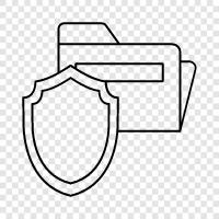 protect folders, password protect folders, encryption protect folders, privacy protect folders icon svg