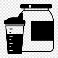 protein, muscle, protein shake, muscle gain Значок svg