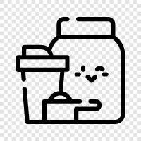 protein shaker, protein shake, shake, protein powder icon svg
