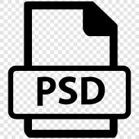 PSD File Format, PSD File Types, Photoshop PSD File, PSD File icon svg