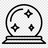 psychic readings, tarot readings, scrying, augury icon svg