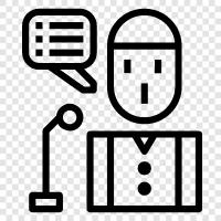 public speaking, oration, speaking, speaking ability icon svg