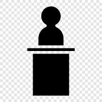 public speaking, speaking, give, presentation icon svg