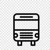 public transportation, transportation, coach, bus stop icon svg