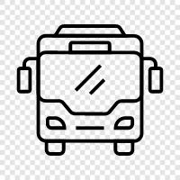 public transportation, transportation, bus routes, bus schedules icon svg