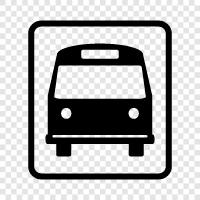 public transportation, transportation, bus stop, bus line icon svg