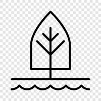 public, gardens, trees, nature icon svg