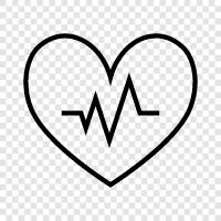 pulse, blood pressure, heart rate, ECG icon svg