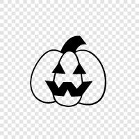 pumpkin, carving, decoration, jacko-lantern icon svg