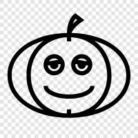 Pumpkin, Halloween, carving, decorating icon svg