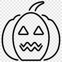 pumpkin, carving, pumpkin carving, happy pumpkin icon svg