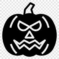 balkabağı, oyulmuş, jacko -lantern, halloween ikon svg