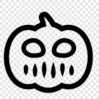 pumpkin, carving, Halloween, spooky icon svg