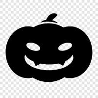 pumpkin, carving, decorating, Halloween icon svg