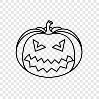 pumpkin, carving, pumpkin carving, Halloween icon svg