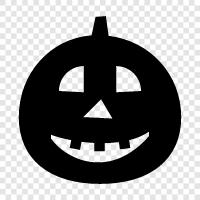 pumpkin, carving, Halloween, Jacko'-lantern icon svg