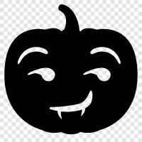 pumpkin, carving, decorating, Jacko'-lantern icon svg