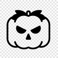 pumpkin, carving, decoration, gourd icon svg