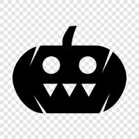 pumpkin, carving, Halloween, Jacko'-lantern icon svg