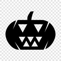 pumpkin, carved, gourd, jacko -lantern face icon svg