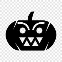 pumpkin, carved, gourd, jacko -lantern light icon svg