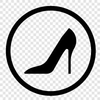 Pumpen, Schuhe, High Heel, Stiefel symbol