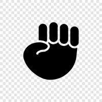 punch, hand, arm, muscle icon svg