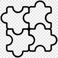Puzzle Games, Brain Teasers, Jigsaw Puzzles, Brain Training icon svg