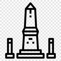 pyramid, monument, stone, ancient icon svg