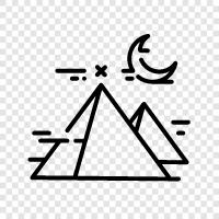 pyramid, structure, geology, ancient icon svg