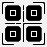 QR codes, barcodes, 2D codes, 3D codes icon svg