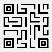 qrcode, barcode, raster, QR Code icon svg