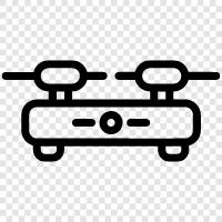 quadcopter, aerial, unmanned aerial vehicle, UAV icon svg