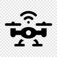 quadcopter, aerial, unmanned aerial vehicle, UAV icon svg