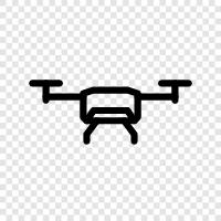 Quadcopter, Luftfotografie, Luftvideografie, Luftbildaufnahme symbol