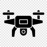 Quadcopter, Kamera, Luftaufnahme, Drohnen symbol