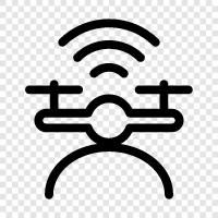 quadcopter, aerial photography, FPV, unmanned aerial vehicle icon svg