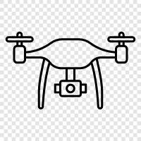 Quadcopter, Luftaufnahmen, unbemanntes Luftfahrzeug, unbemannte Luftfahrzeugsysteme symbol