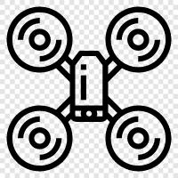 quadcopters, aerial photography, unmanned aerial vehicle, Drone icon svg