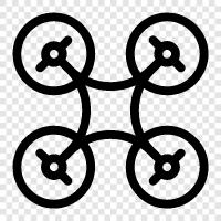 quadcopters, aerial photography, unmanned aerial vehicle, Drone icon svg